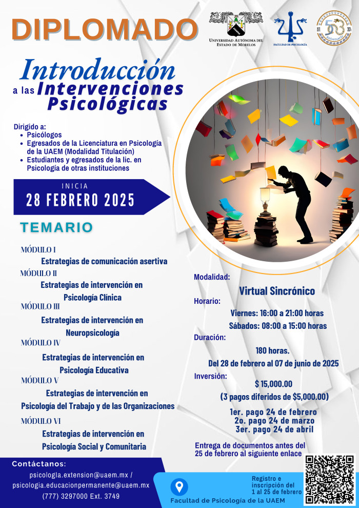 Diplomado Introducción a las Intervenciones Psicológicas