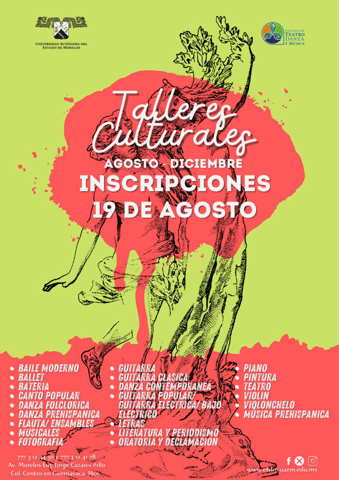 Talleres Culturales Agosto - Diciembre