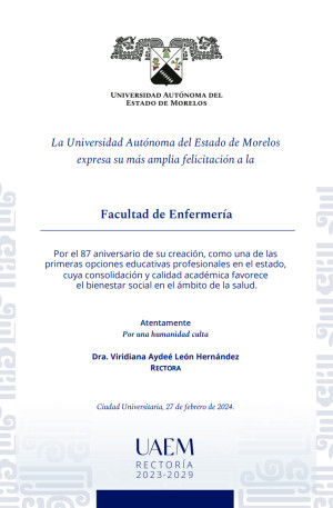 Felicitación Rectoría | Facultad de Enfermería 2024