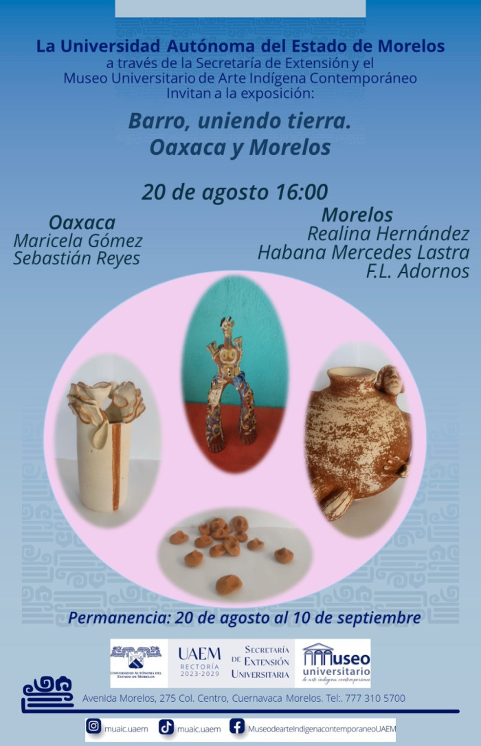 Exposición: Barro, uniendo tierra. Oaxaca y Morelos