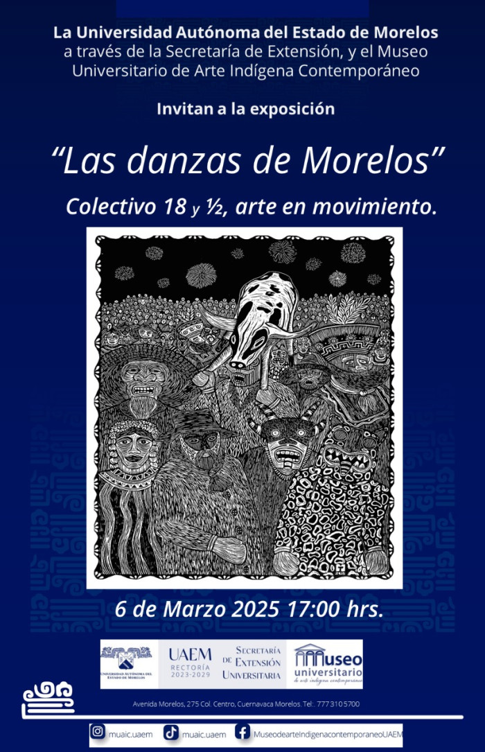 Exposición "Las danzas de Morelos" Colectivo 18 y ½, arte en movimiento