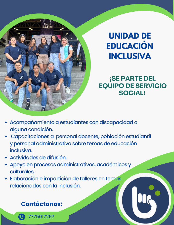 Unidad de Educación Inclusiva | Se parte del equipo de servicio social