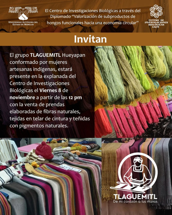 Grupo TLAGUEMITL conformado por mujeres artesanas presentes en el CIB