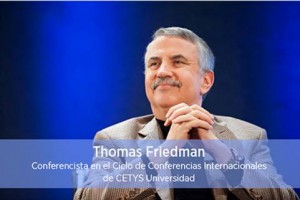 Transmisión de la conferencia magistral de Thomas Friedman