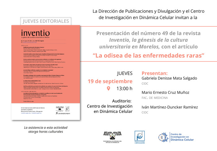 Revista Inventio No. 49: "La odisea de las enfermedades raras"