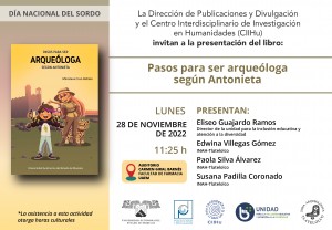 Presentación de Libro: "Pasos para ser una arqueóloga según Antonieta."