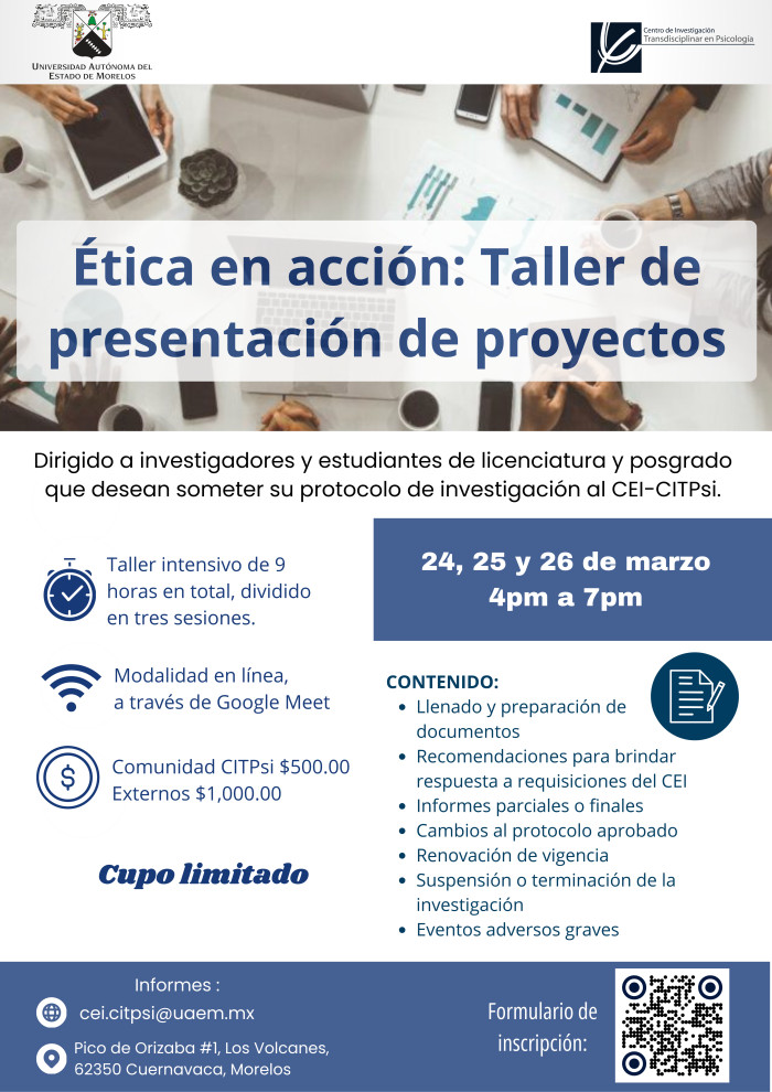 Ética en acción: Taller de presentación de proyectos