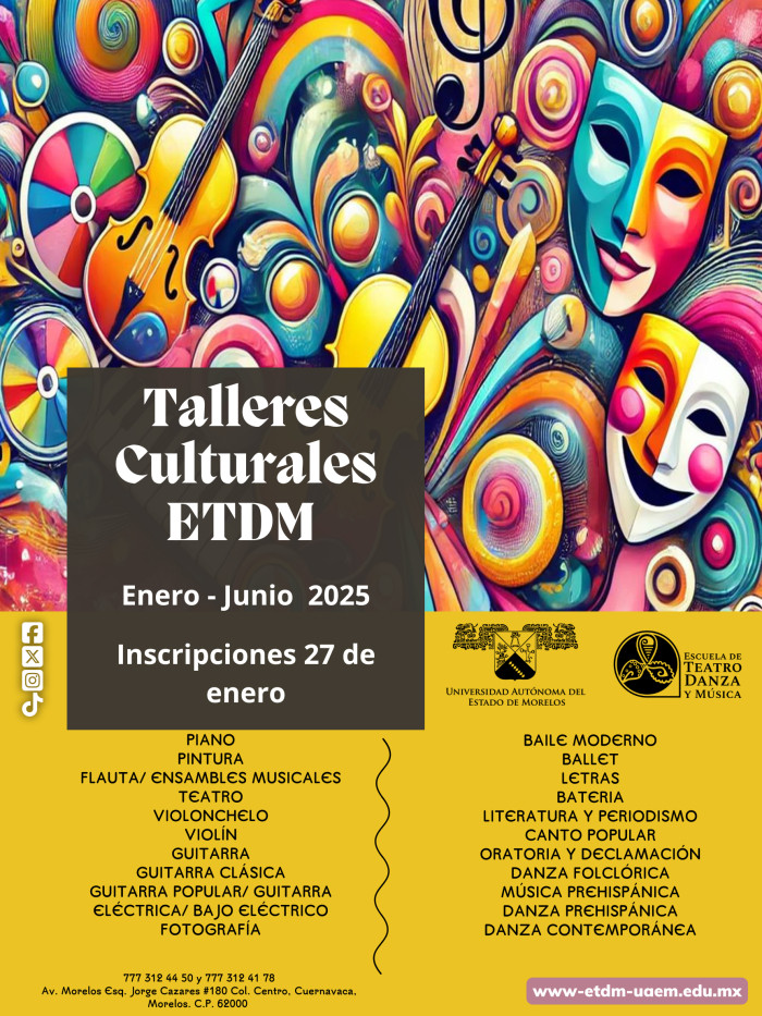 Talleres Culturales Semestre Enero - Junio 2025