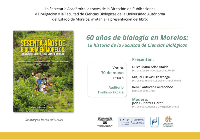 60 años de biología en Morelos: La historia de la Facultad de Ciencias Biológicas.