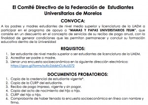 Convocatoria: MAMAS Y PAPAS UNIVERSITARIOS FEUM