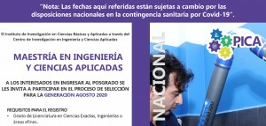 Maestría en Ingeniería y Ciencias Aplicadas 2020
