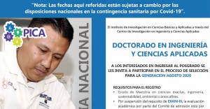 Doctorado en Ingeniería y Ciencias Aplicadas 2020