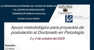 Apoyo metodológico para proyectos de postulación al Doctorado en Psicología