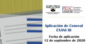 Aplicación de Ceneval EXANI III - FESC