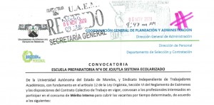 Concurso de Mérito Interno - Escuela Preparatoria Nº 4 de Jojutla Sistema Escolarizado