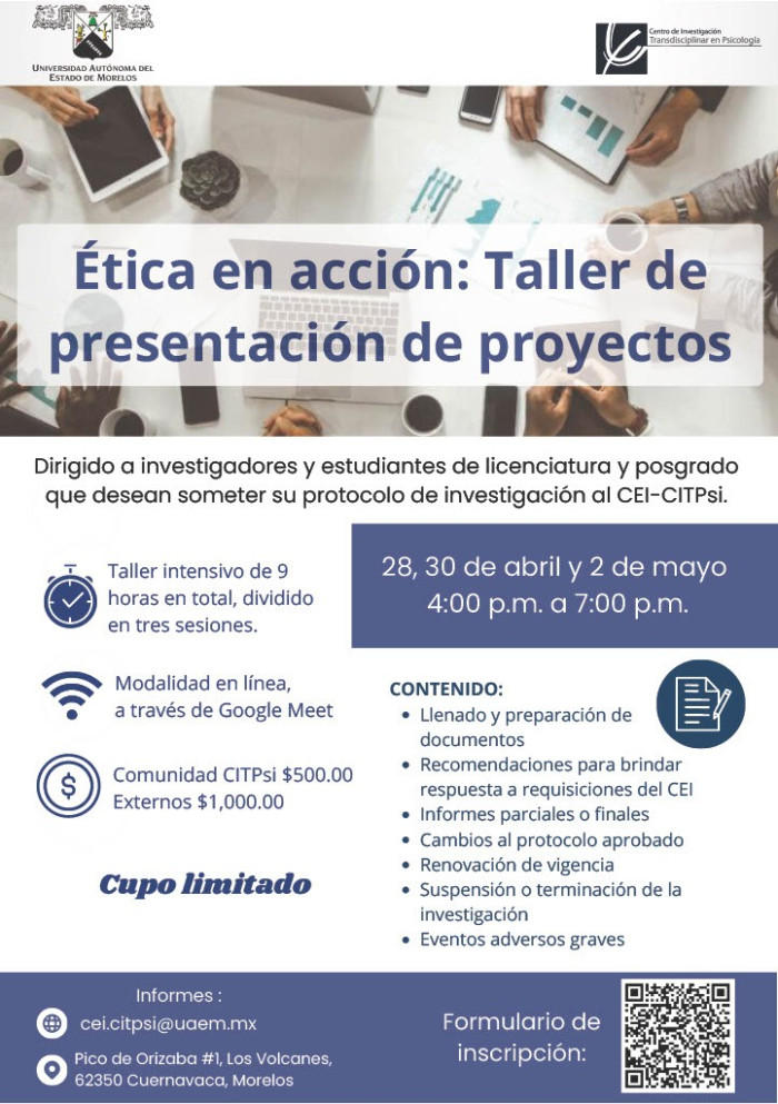 Ética en acción: Taller de presentación de proyectos"