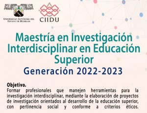 Maestría en Investigación Interdisciplinar en Educación Superior 2022-2023