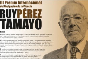 III Premio Internacional de Divulgación de la Ciencia RUY PÉREZ TAMAYO